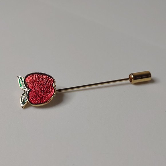 Red Apple Stick Pin - Picture 1 of 10